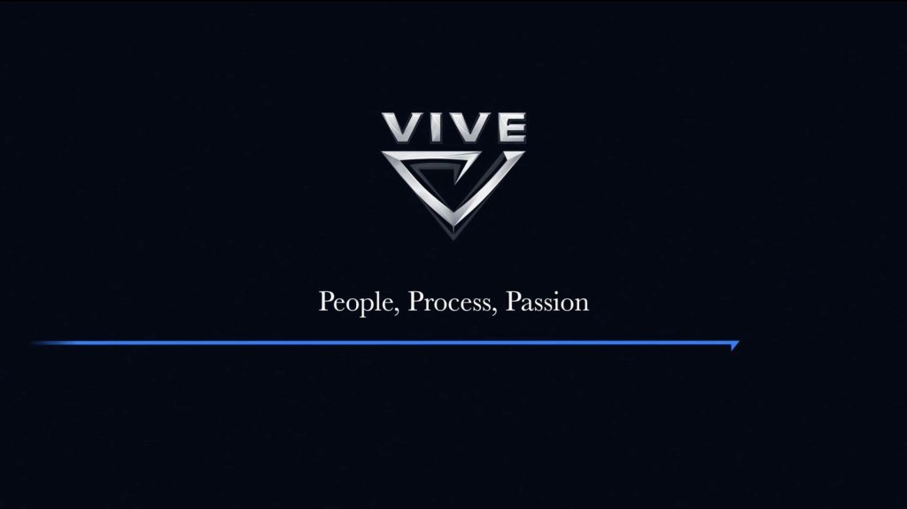 Benefits Video Thumbnail: VIVE Logo and words "People, Process, Passion"